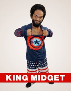 King Midget micro wrestler