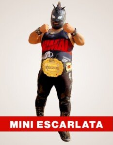 Mini Escarlata micro wrestler